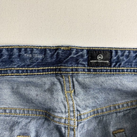 AG Adriano Goldschmied Jeans Men 38x33 Blue Tellis Straight Modern Slim Stretch - Picture 9 of 11